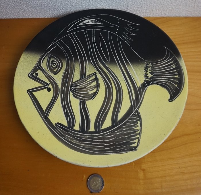 Michel Barbier for Vallauris - Large ceramic plate