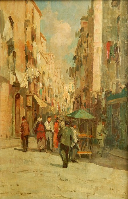 Lazzaro Pasini (1861 - 1949)  - Market