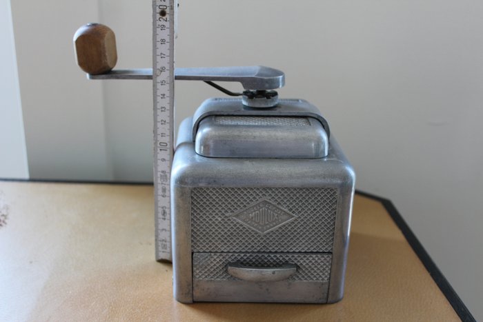 French Moulux Cast Aluminium Coffee Mill Grinder