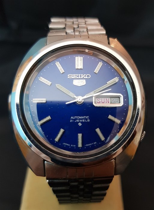 Seiko - Seiko 5 Big Blue Automatic 1974 "NO RESERVE PRICE" - 6119-8540 - Herren - 1970-1979