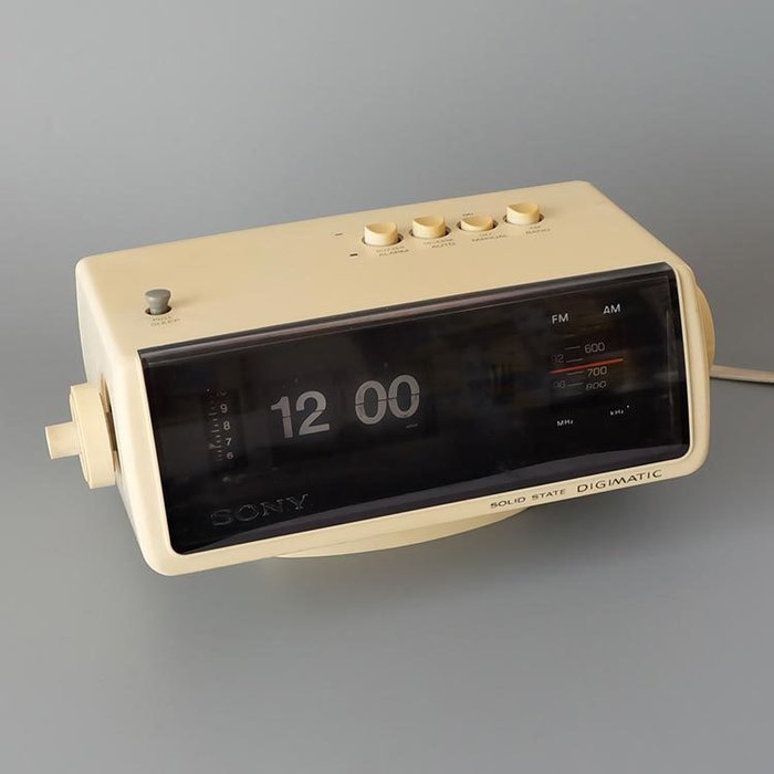 Sony Digimatic - vintage flip-klok/radio