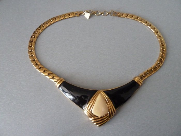 Lanvin - emaillierte Halskette - Vintage