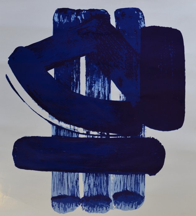 Pierre Soulages -  Expo 78 - Galerie Madoura -  Lithographie n°37 