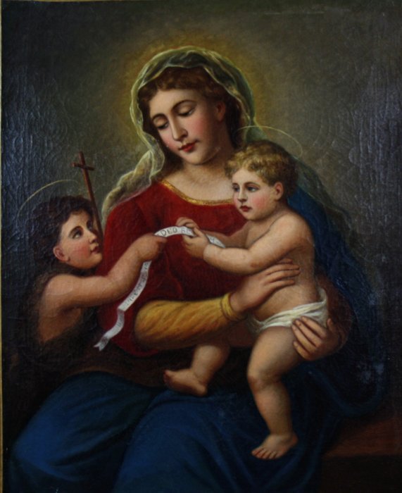 Anonimo - Madonna con Gesù Bambino e San Giovannino