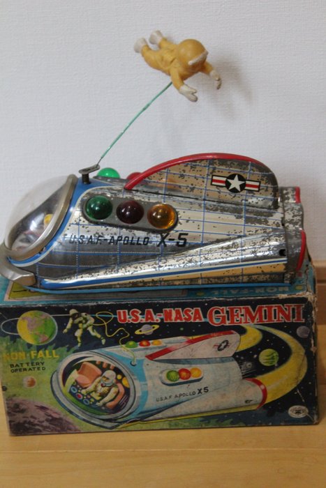 MASUDAYA Modern Toys U.S.A NASA GEMINI APOLLO X-5 1960's tin Japan