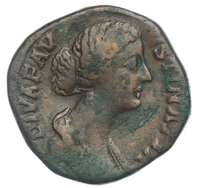 Roman Empire - Sestertius - Diva Faustina II - Aeternitas (RIC 1693)
