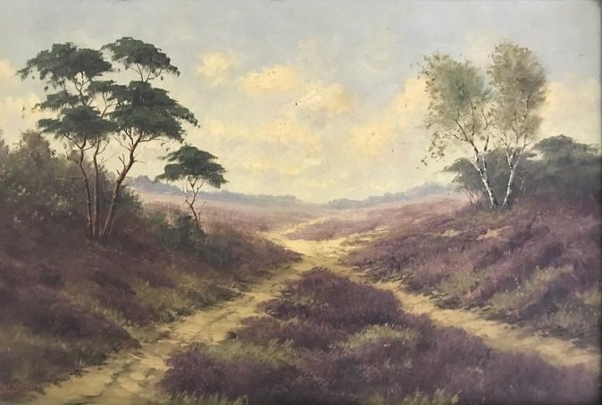A.Broekman ( 1864 - 1946 ) - Heidelandschap