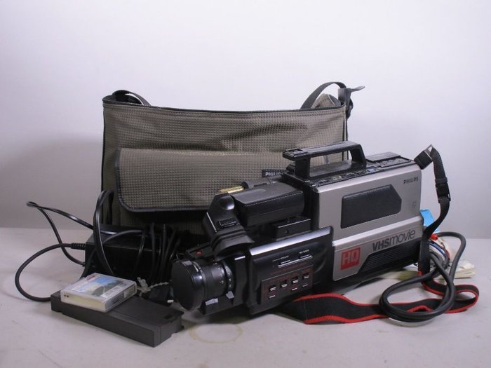 Oude Philips VHS-film VKR 6820 filmcamera