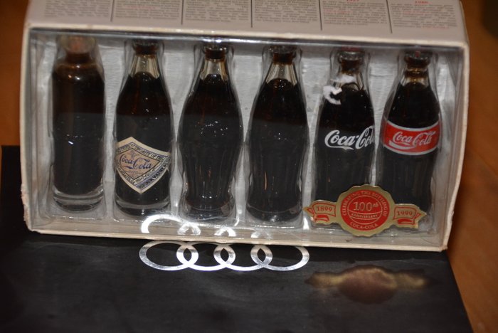 Collection of 6x Coca-Cola miniature bottles - 100 years - Catawiki