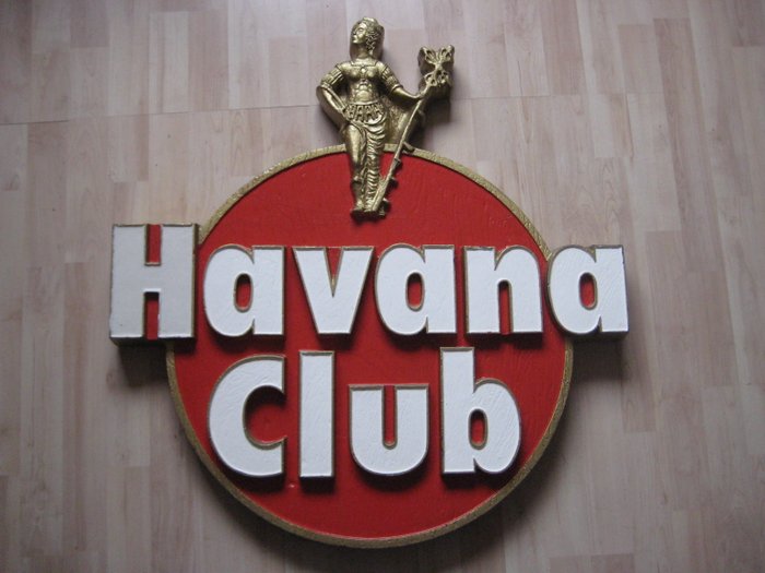 sehr selten Havana Club Rum XXXL Werbeschild Reklameschild aus Hartkunststoff 