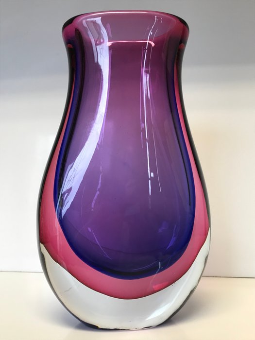 Seguso - Murano - Sommerso花瓶
