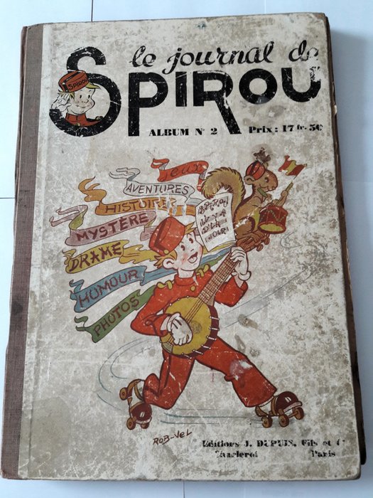 Journal Spirou - Recueil Spirou 2 - C  - Primera edición - (1938)