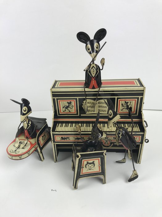 Full color Reproduction 2 Marx Merry Makers Mouse Band Boxes 