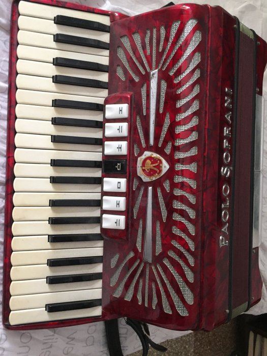 Paolo Soprani accordion, Italy, 1970s