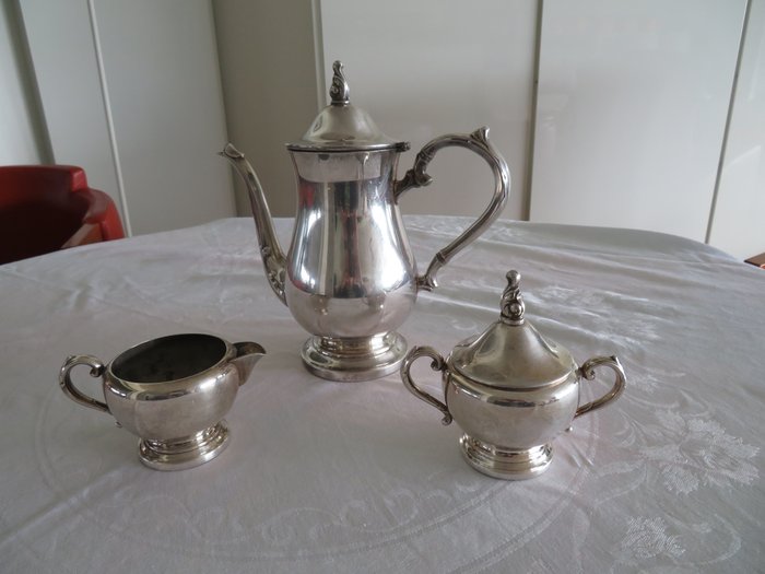 Coffee set silver plated - Bellini - Prata 90 - made in Brazil - 20th century