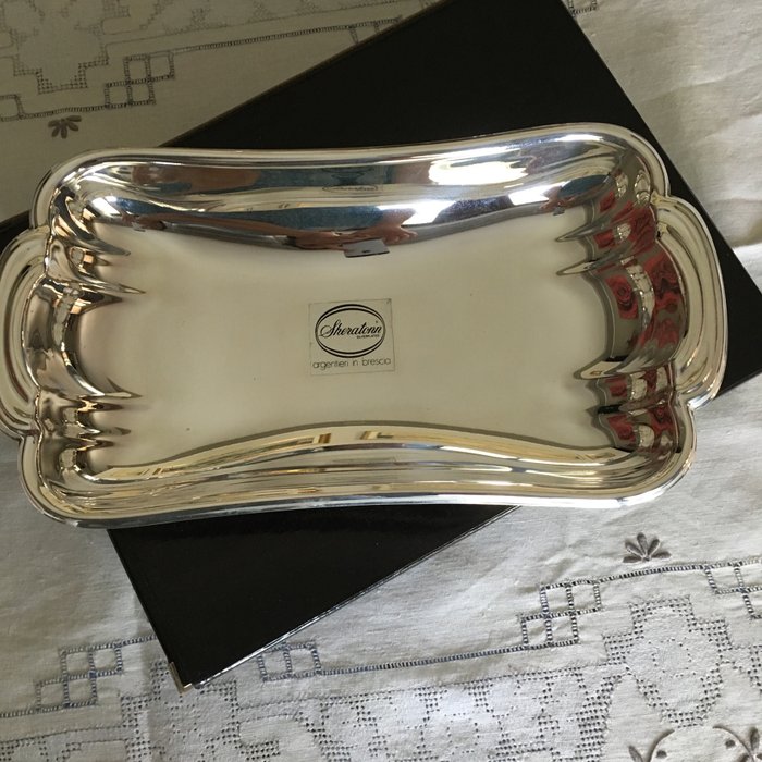 Sheratonn - silver plated valet tray
