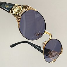 fendi black and gold sunglasses