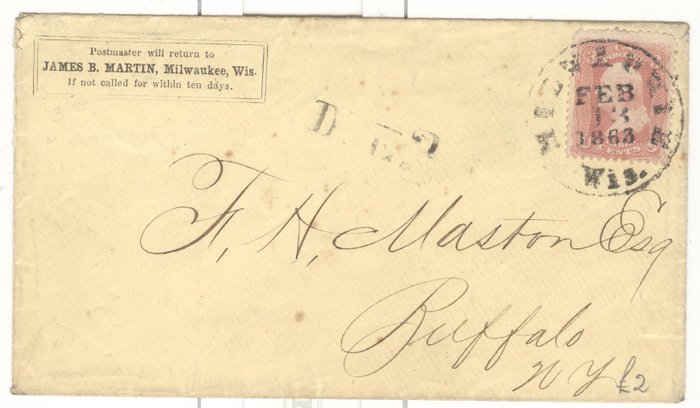 Usa 18631863 Brief Mit Briefmarke Catawiki