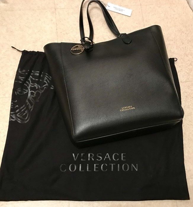 versace collection tote bag