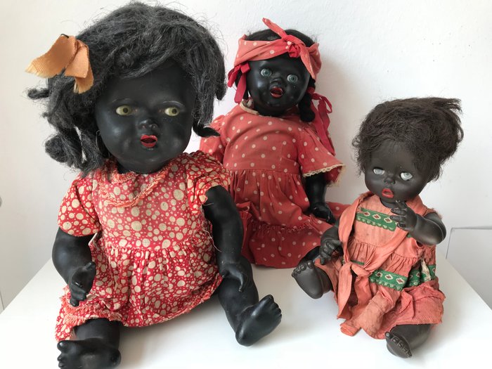 3 Vintage Black Dolls - 1940’s - 1960’s