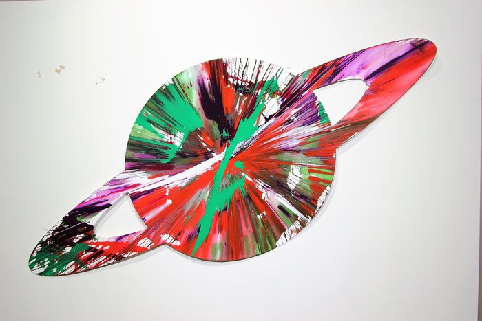 Damien Hirst - Saturn Spin Painting