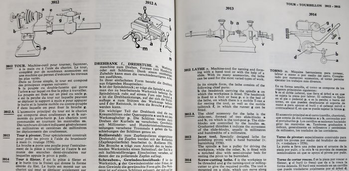 G.A. Berner - Dictionnaire Professionnel illustré de l'Horlogerie - 1961