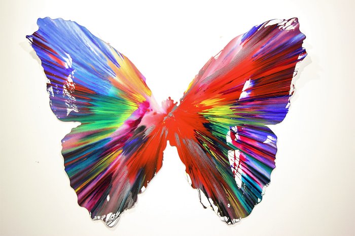 Damien Hirst - Butterfly Spin Painting