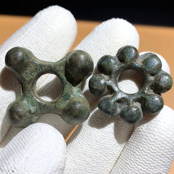 Celtic coins - Bronze ring money / proto money,  1st millennium BC (2x)