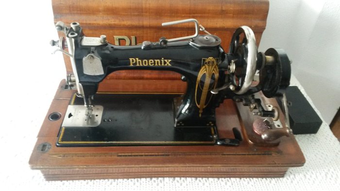Rare, beautiful decorative Phoenix sewing machine, circa 1935