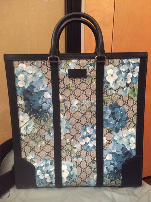 gucci blue blooms tote