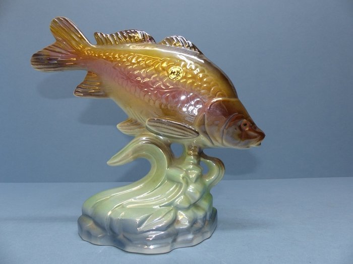Hubert Bequet, porcelain fish, ca. 1960