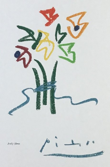 Pablo Picasso - Bouquet de fleurs 