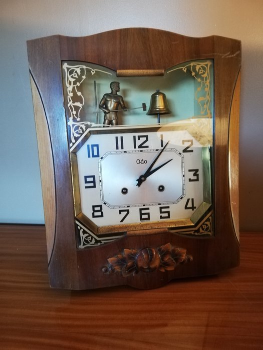 Wall/chiming clock - ODO - "automate sonneur" model - 1950s/60s