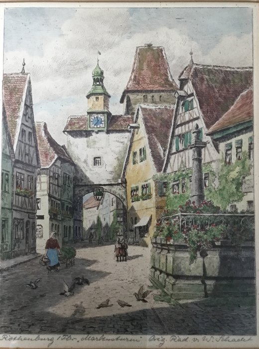Wilhelm Schacht ( 1872-1951) - Rothenburg ob der Tauber