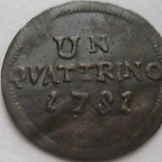 States TUSCANY Pietro Leopoldo 1 Quattrino Copper COIN 1790 ITALIAN