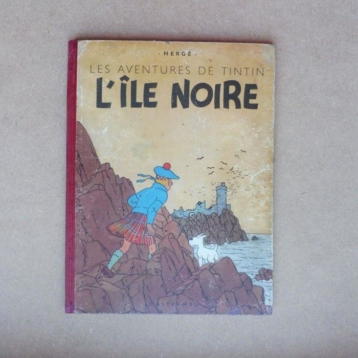 Tintin T7 - L'île noire A20 - 精装 - 第一版 - (1943)