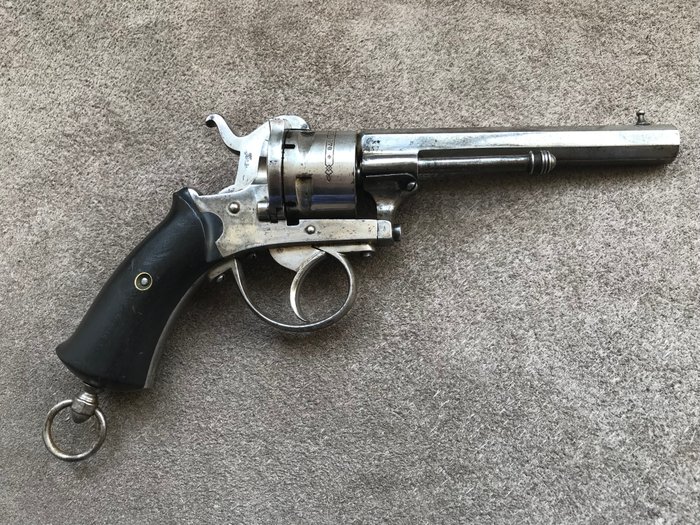 Beautiful 9mm pinfire revolver type Lefaucheux "THE GUARDIAN MODEL OF 1878"