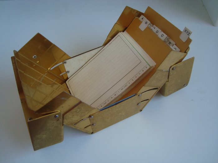 Resisto ASF - złote pudełko z systemem boite porte fiche téléphone - Aluminium