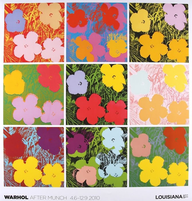 Andy Warhol - After Munch, Louisiana (Flowers) - 2010
