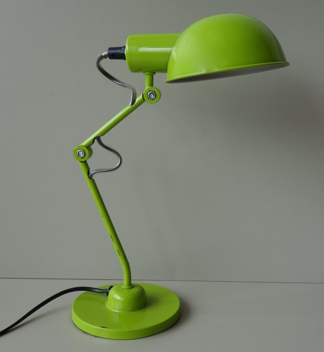 Onbekende ontwerper - Mathias  - Lampe de table - Groen metalen in de stijl van Jieldé