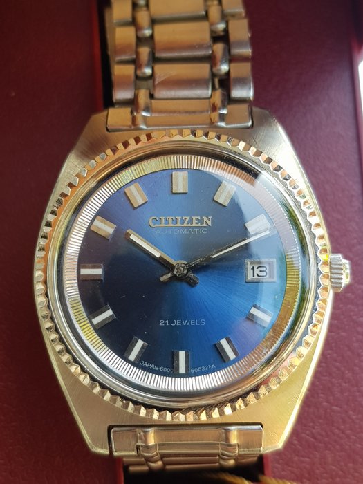 Citizen - Fluted Bezel Blue Dial Automatic Date Box&Tag - 62-6091 - Άνδρες - 1960-1969