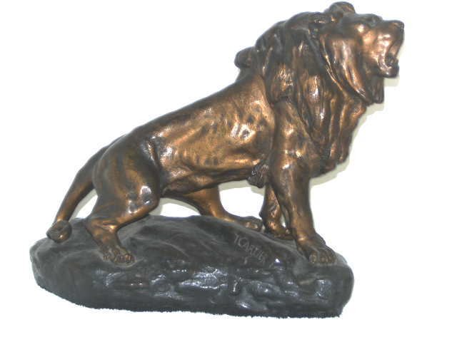 Thomas François Cartier (1879-1943) - Lion in spelter - early 20th century