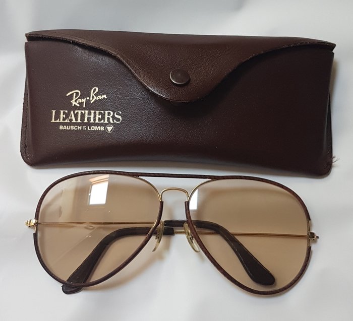 Bausch and Lomb Ray Ban USA - Aviator Leather Photochromic - Sunglasses