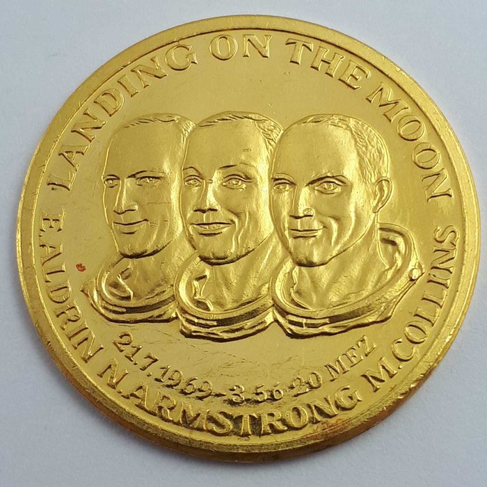 USA - Medal 'Apollo 11 - Landing on the Moon' 1969 - Gold