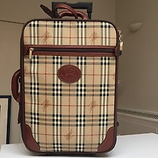 burberry rolling luggage