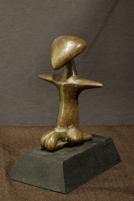 Abstract Kulango Bronze sculpture- Ivory Coast