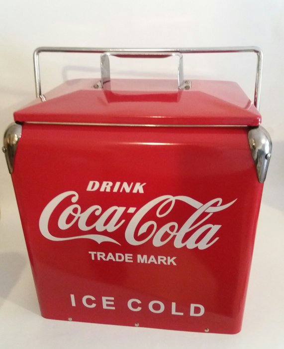 Coca Cola kjøleskap Sent X-tallet. - 1 - Metal.