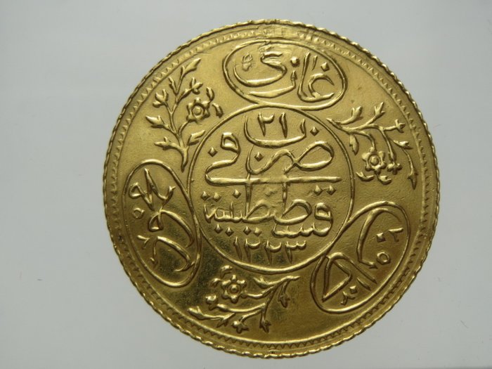 土耳其 - 2 Hayriye Altin AH 1223/21 (1808) Mahmud II - 金
