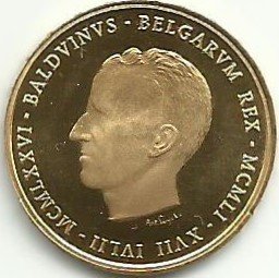 比利时 - Medaille 1976 Baudouin - 金