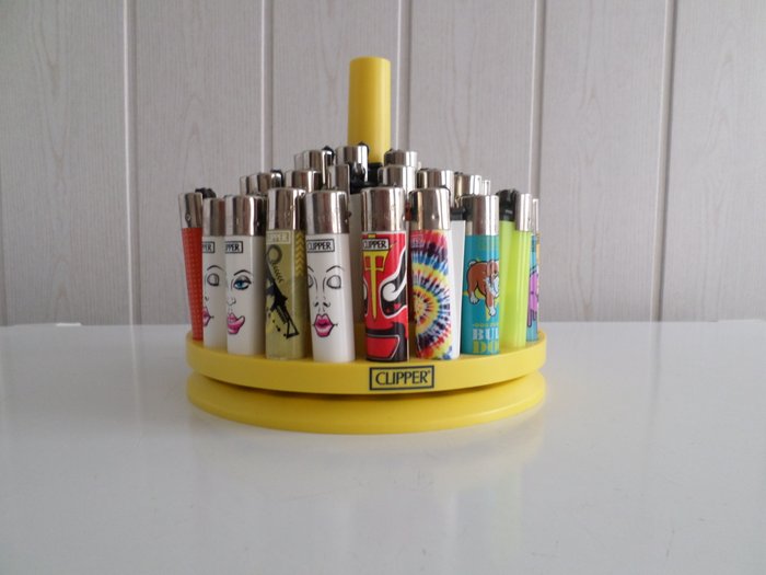 Clipper lighters display with 48 lighters